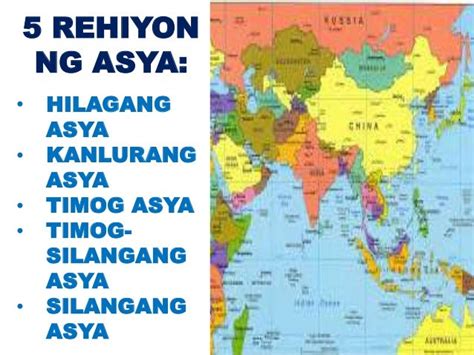 ano ano ang limang rehiyon ng asya|Kultura ng Asya .